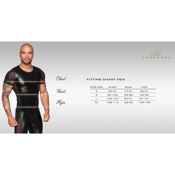 CANOTTA SEXY PER UOMO A RETE CON INSERTI IN SPANDEX