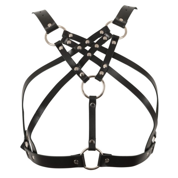 REGGISENO IN PELLE SEXY PER DONNA HARNESS REGOLABILE