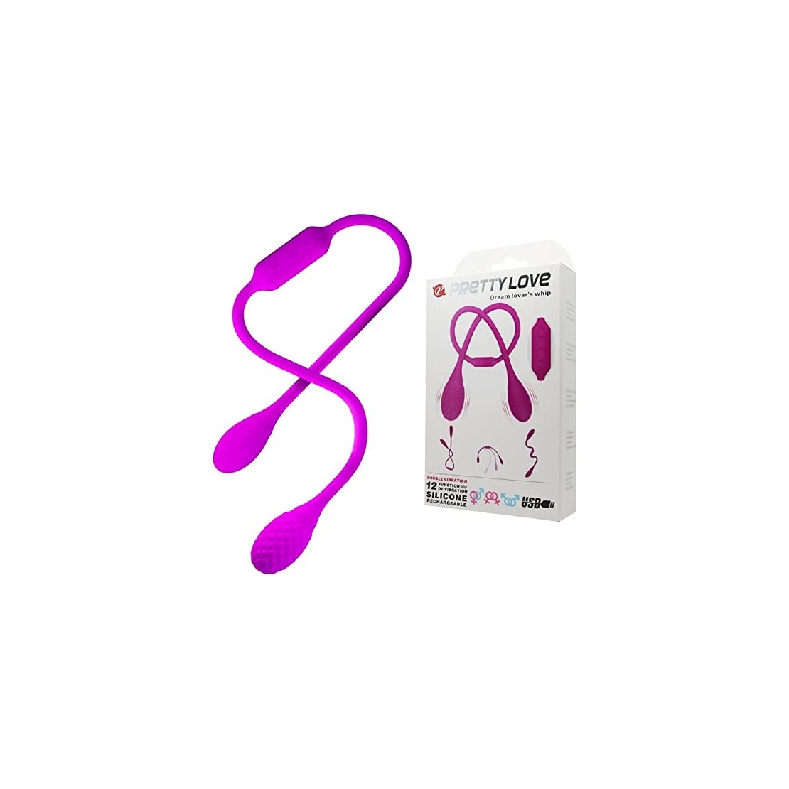 VIBRATORE UNISEX DOPPIO SEX TOYS IN SILICONE...