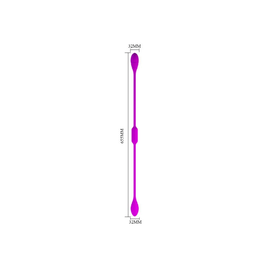 VIBRATORE UNISEX DOPPIO SEX TOYS IN SILICONE...