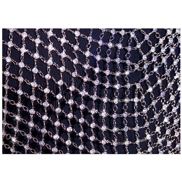 TOP SEXY PER DONNA IN METALLO CON STRASS 2