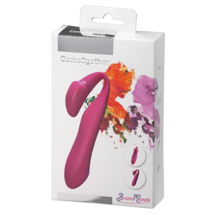 VIBRATORE DOPPIO PER GIOCHI DI COPPIA SEX TOY COME2GETHER