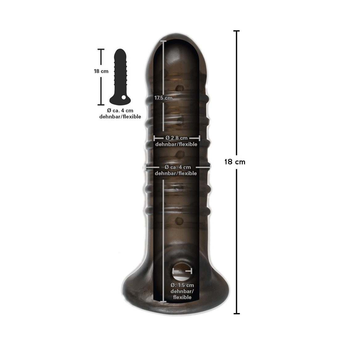 GUAINA STIMOLANTE DA INDOSSARE NEL PENE SEX TOY...