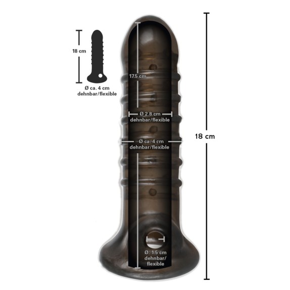 GUAINA STIMOLANTE DA INDOSSARE NEL PENE SEX TOY DICK & BALL SLEEVE