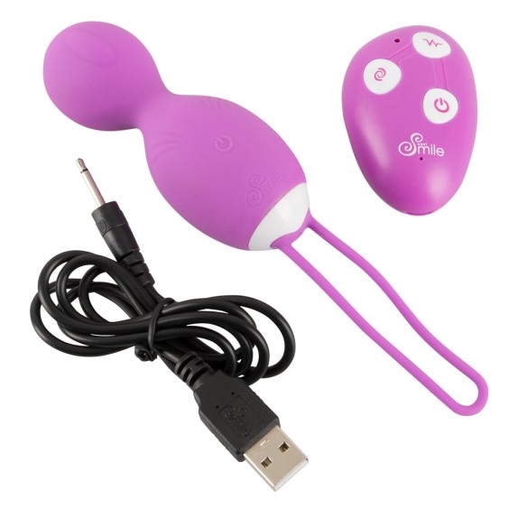 PALLINE VAGINALI VIBRANTI E ROTANTI SEX TOY CON TELECOMANDO SMILE