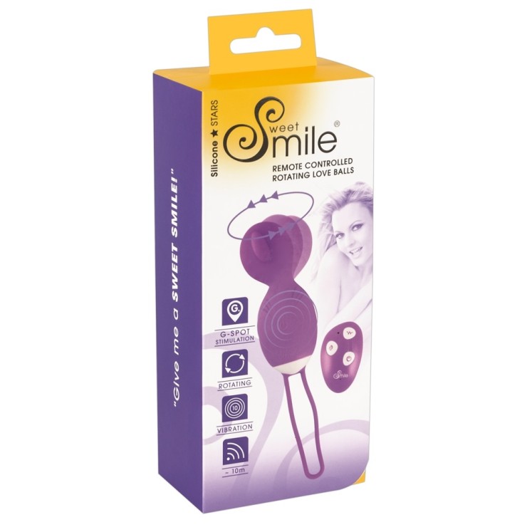 PALLINE VAGINALI VIBRANTI E ROTANTI SEX TOY CON...
