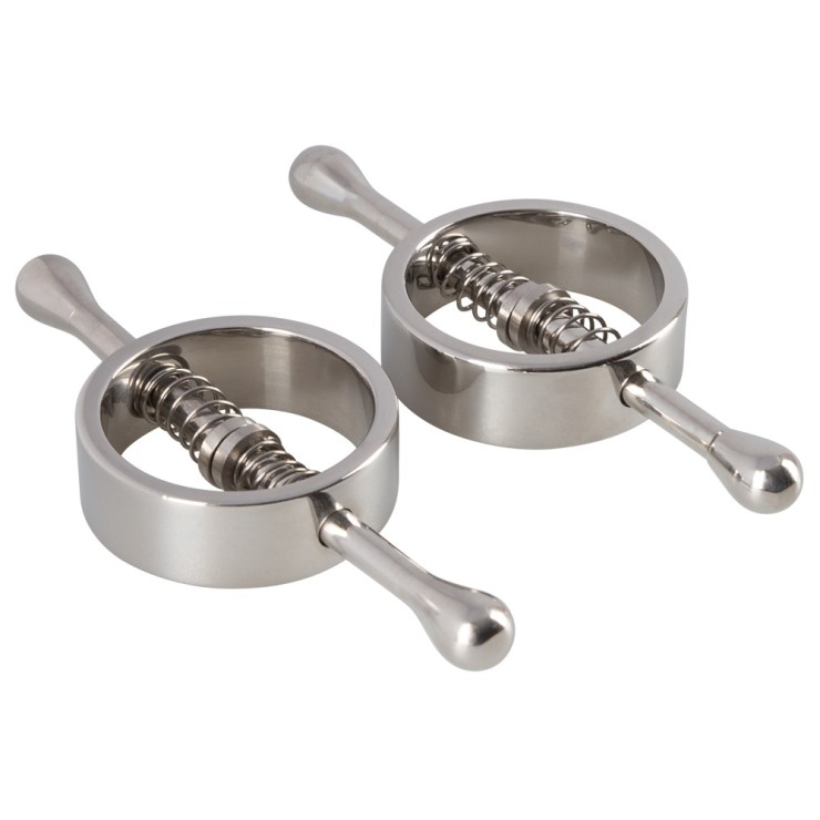 PINZETTE PER CAPEZZOLI IN ACCIAIO SEX TOY NIPPLE CLAMPS... 2