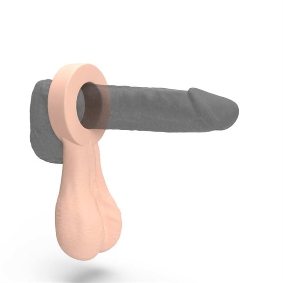 ANELLO PER PENE SEX TOY CON TESTICOLI HUNG'R LOW BALLS 138409