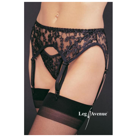 REGGICALZE SEXY PER DONNA IN PIZZO CON PERIZOMA LEG AVENUE