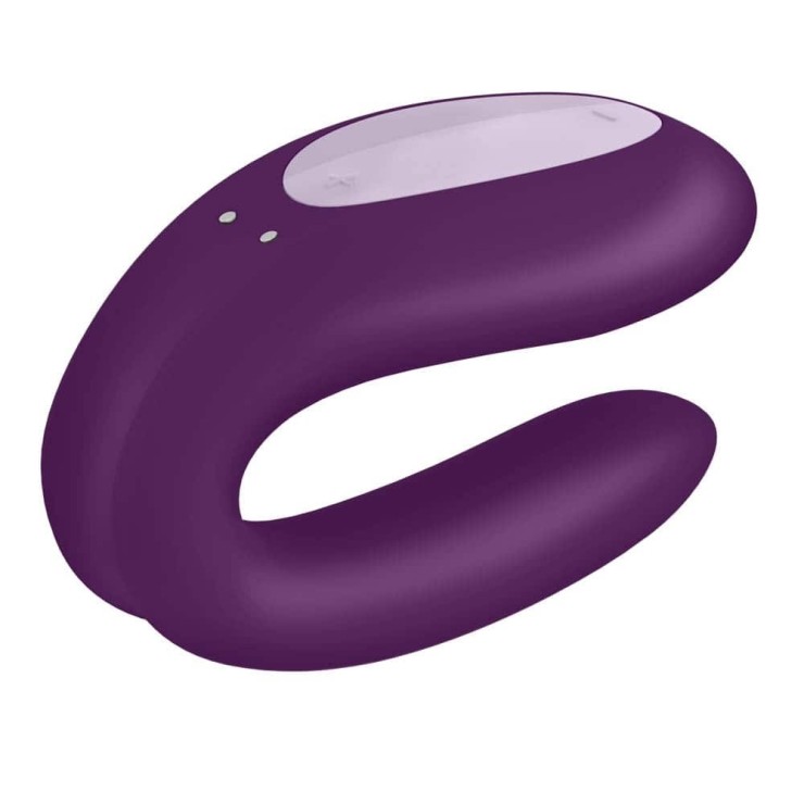 VIBRATORE PER GIOCHI DI COPPIA SEX TOY SATISFYER DOUBLE JOY 2