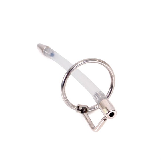 SONDA URETRALE CON ANELLO PER GLANDE SEX TOY PER GIOCHI SADOMASO