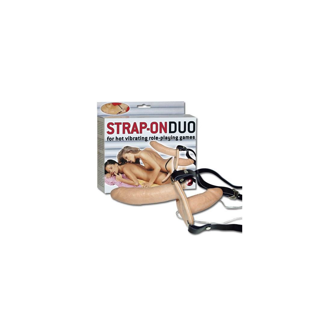STRAP-ON DUO PROTESI VIBRANTE DOPPIA