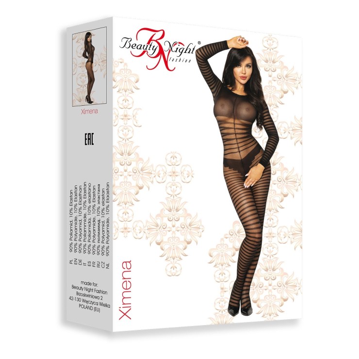 TUTA BODYSTOCKING SEXY PER DONNA APERTA SUL CAVALLO XIMENA