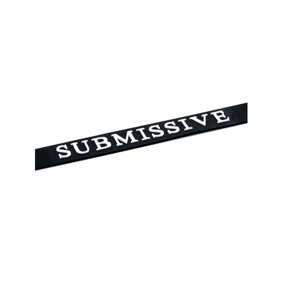 COLLARINO SEXY PER DONNA RIMBA CON SCRITTA SUBMISSIVE