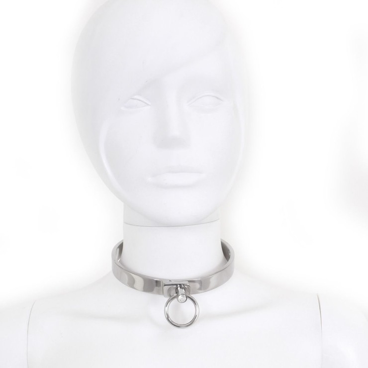 COLLARE SEXY IN METALLO CON GIOIELLO PER GIOCHI BDSM