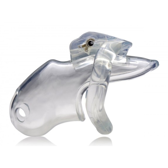 CINTURA GABBIA DI CASTITA' PE RUOMO SEX TOY CLEAR CAPTOR