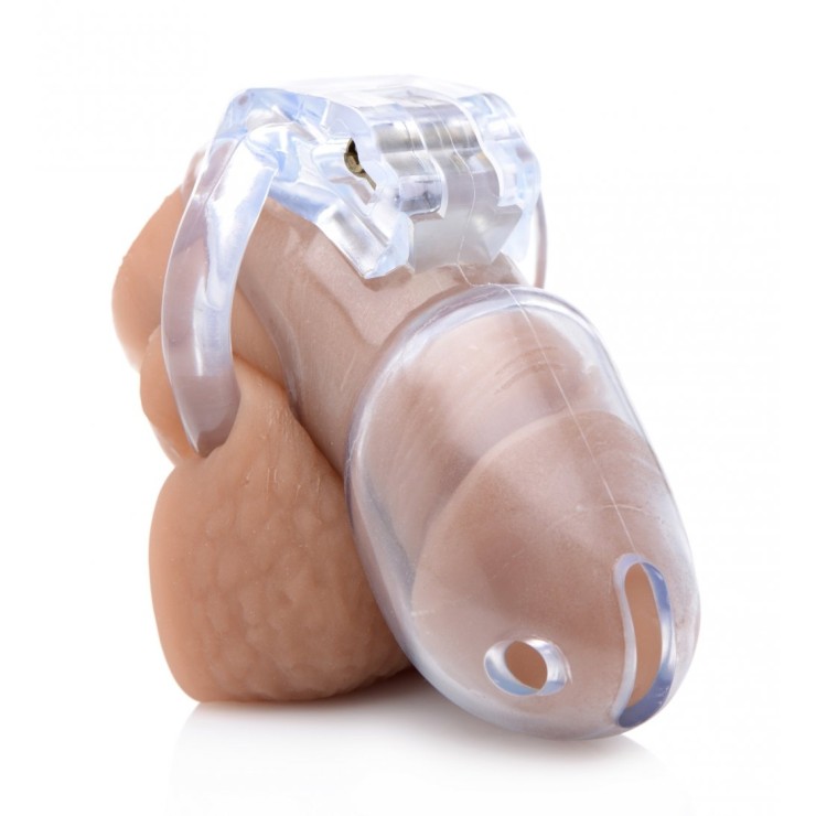 CINTURA GABBIA DI CASTITA' PER UOMO SEX TOY CLEAR CAPTOR 2