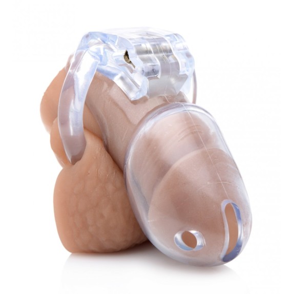 CINTURA GABBIA DI CASTITA' PE RUOMO SEX TOY CLEAR CAPTOR