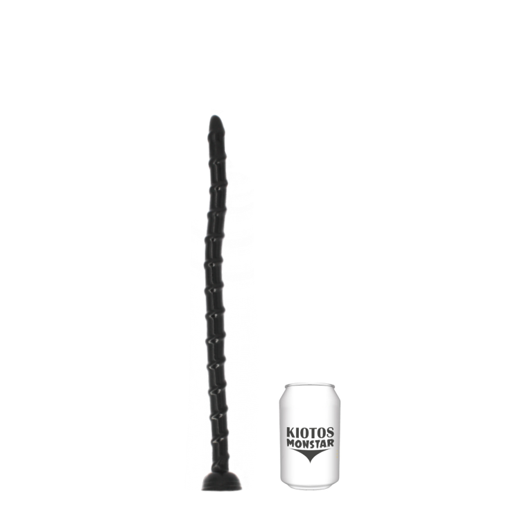 DILDO ANALE NERO CON VENTOSA SEX TOY CM. 43 SNAKESPEARE