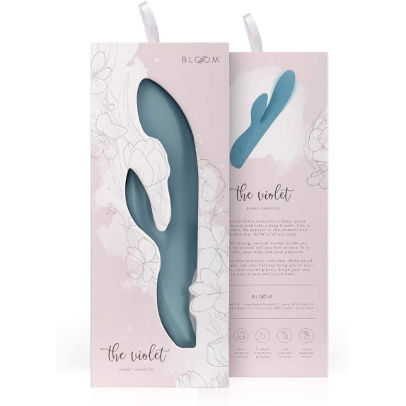 VIBRATORE RABBIT RICARICABILE SEX TOY THE VIOLET BLOOM