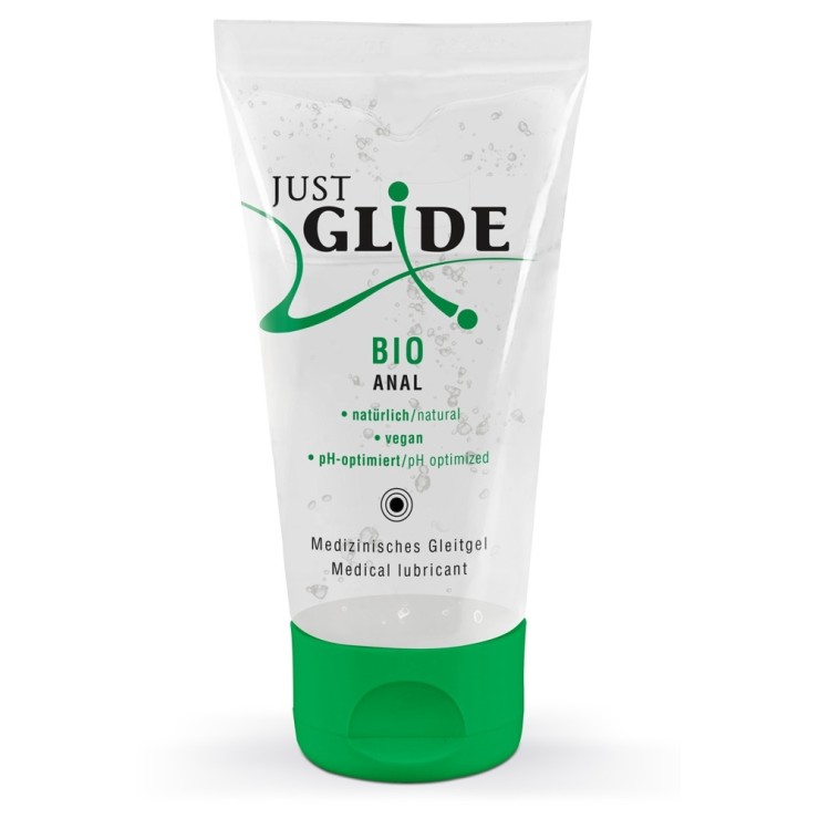 LUBRIFICANTE ANALE BIO A BASE D'ACQUA JUST GLIDE ML. 50