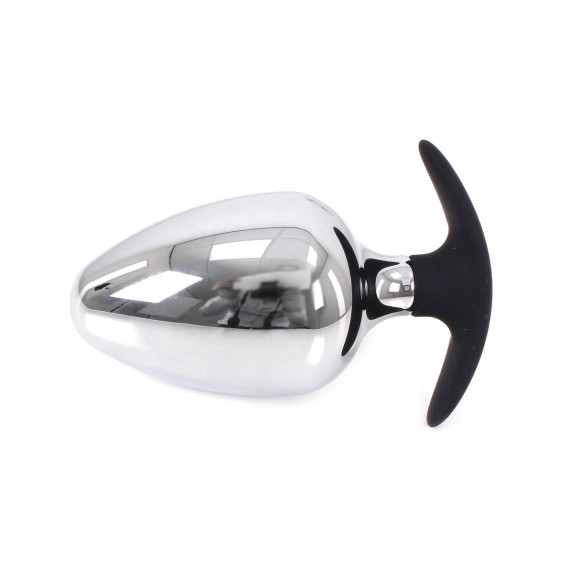 BUTT - PLUG ANALE DI GRANDE DIMENSIONE IN ACCIAIO INOSSIDABILE