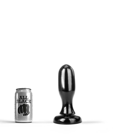 TAPPO ANALE CON BASE LARGA SEX TOY ALL BLACK CM. 20