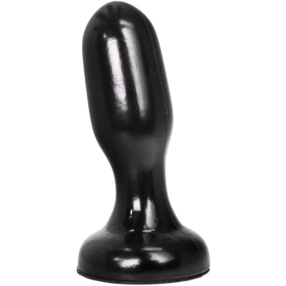 TAPPO ANALE BUTT PLUG RICURVO SEX TOY ALL BLACK CM. 20