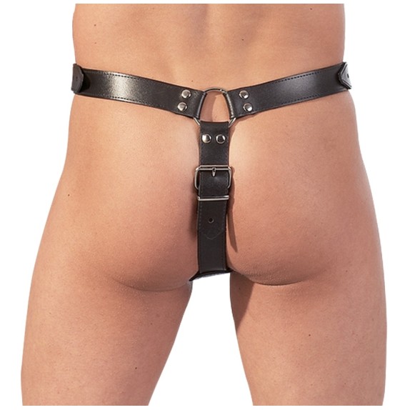 CINTURA DI CASTITA' PER UOMO SEX TOY CON ANELLI E BUTT PLUG