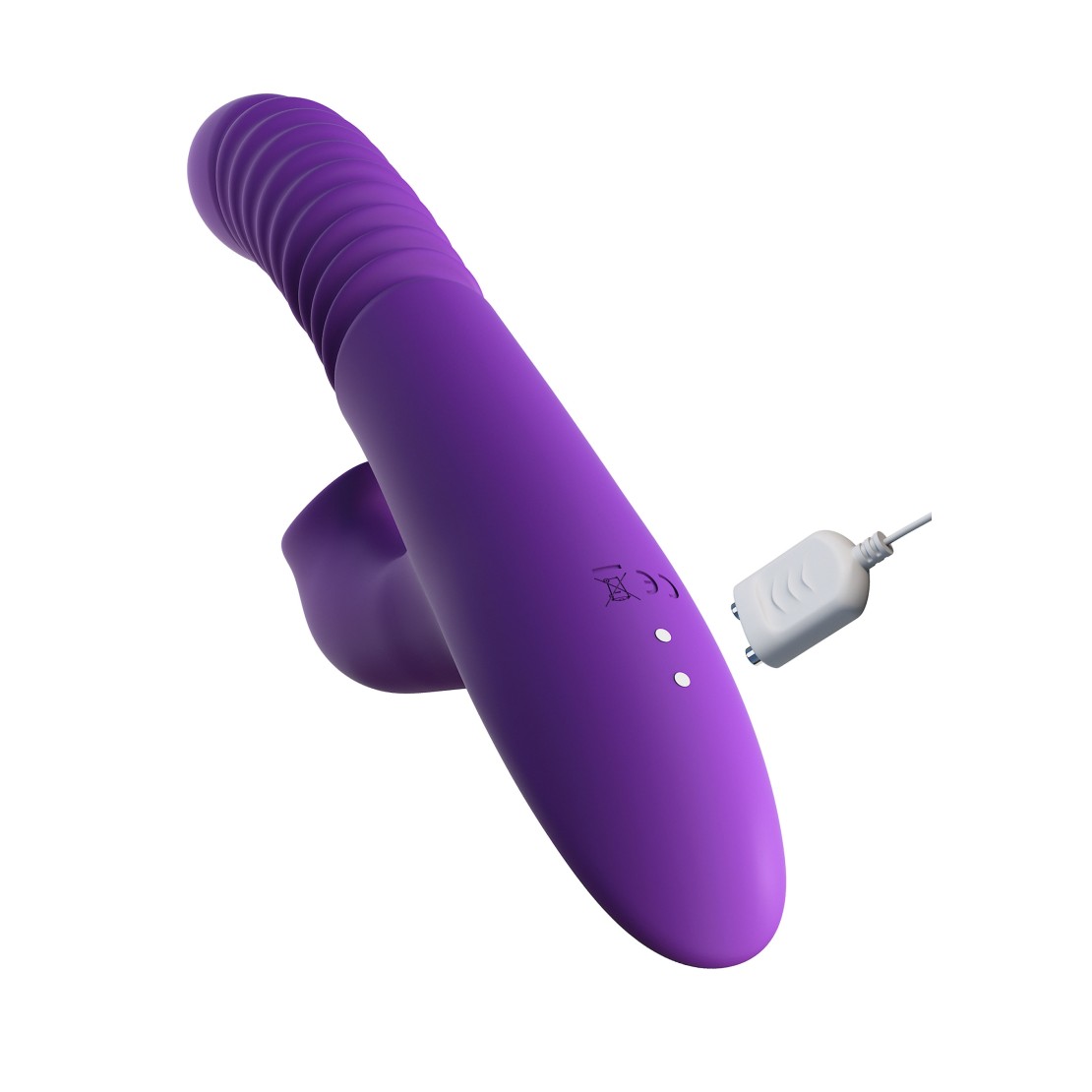 VIBRATORE -DOPPIO-RABBIT SCALDANTE CON SPINTA E...