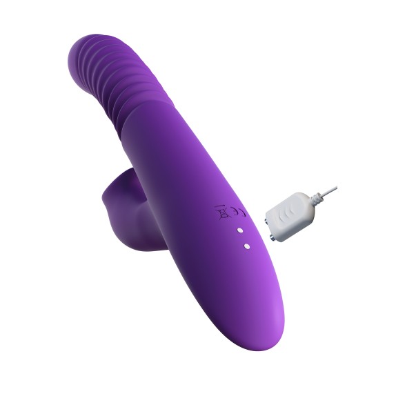 VIBRATORE -DOPPIO-RABBIT SCALDANTE CON SPINTA E ROTAZIONE