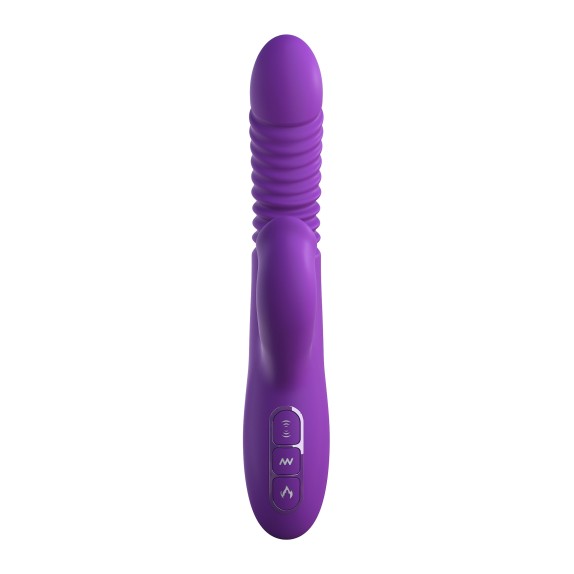 VIBRATORE -DOPPIO-RABBIT SCALDANTE CON SPINTA E ROTAZIONE
