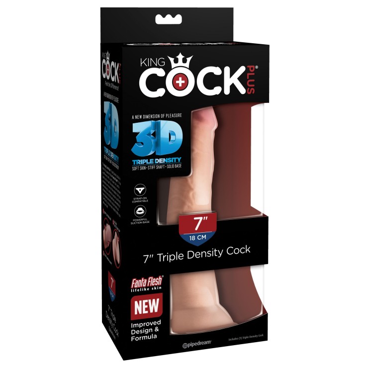 FALLO-DILDO REALISTICO TRIPLA DENSITA' SEX TOY CM. 18...