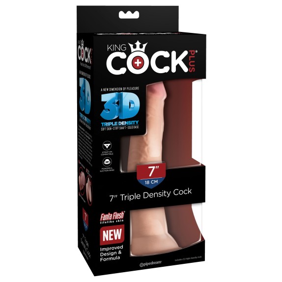 FALLO-DILDO REALISTICO TRIPLA DENSITA' SEX TOY CM. 20 KING COCK