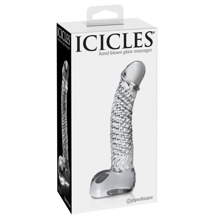FALLO IN VETRO CON MOTIVO A SPIRALE ICICLES