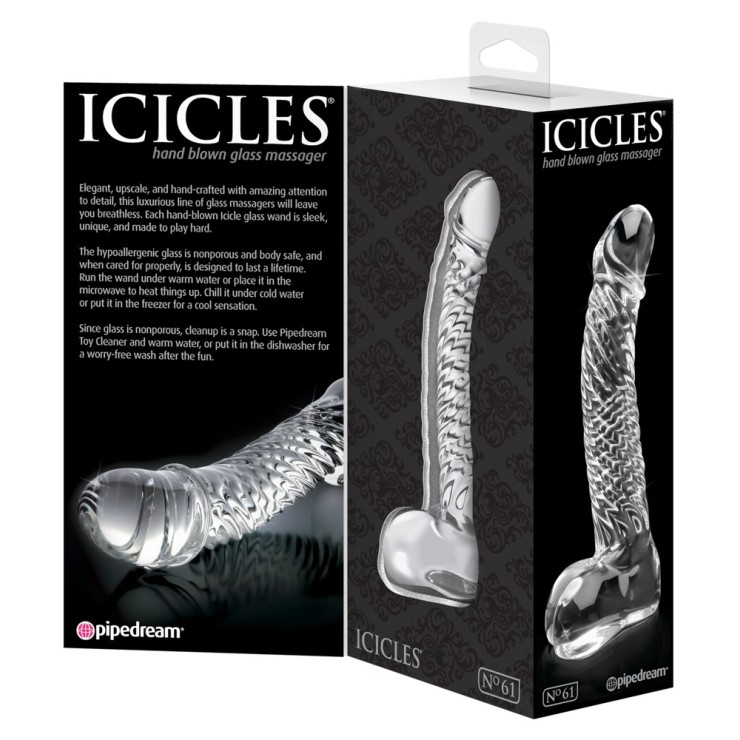 FALLO IN VETRO SEX TOY CON MOTIVO A SPIRALE ICICLES NR. 61 2