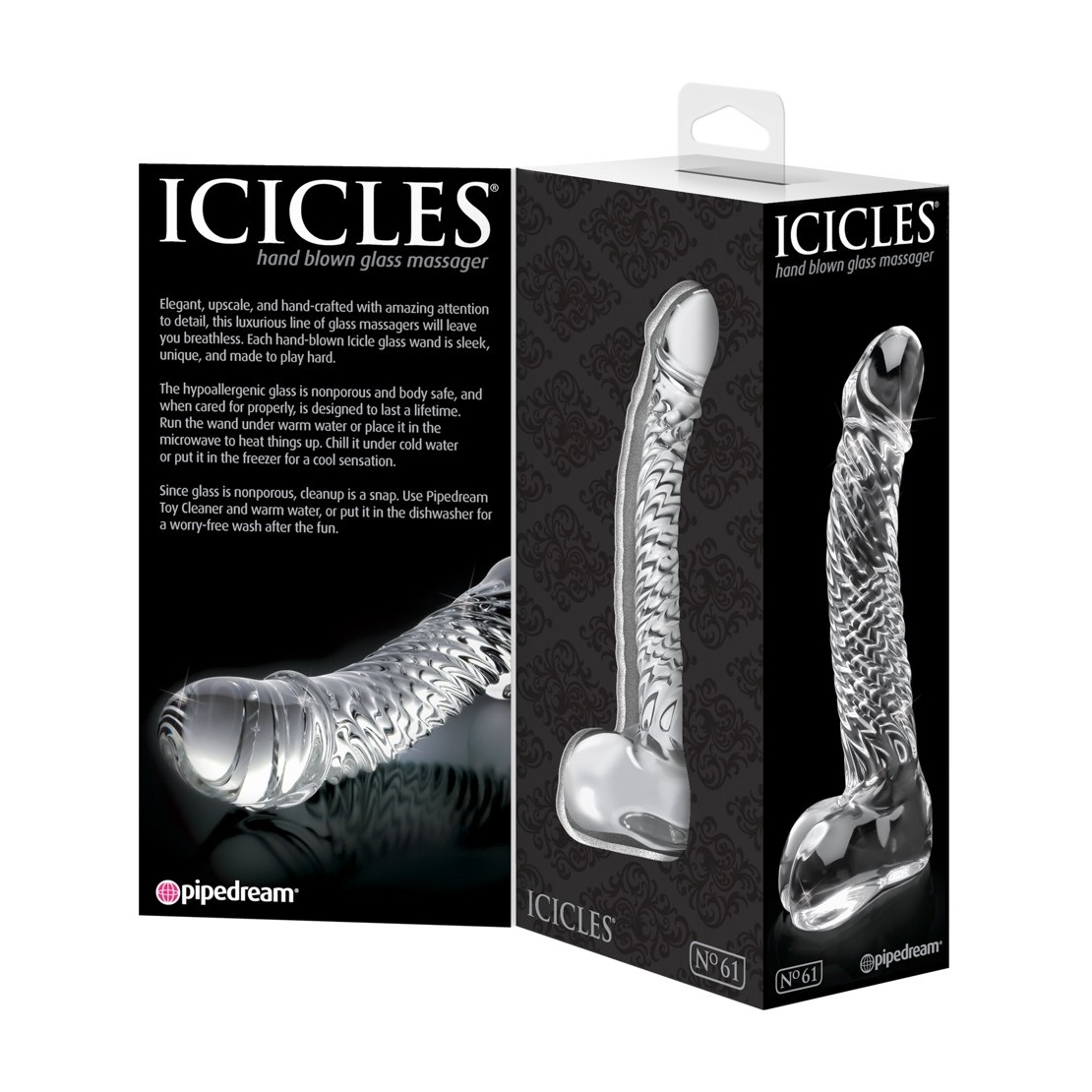 FALLO IN VETRO CON MOTIVO A SPIRALE ICICLES