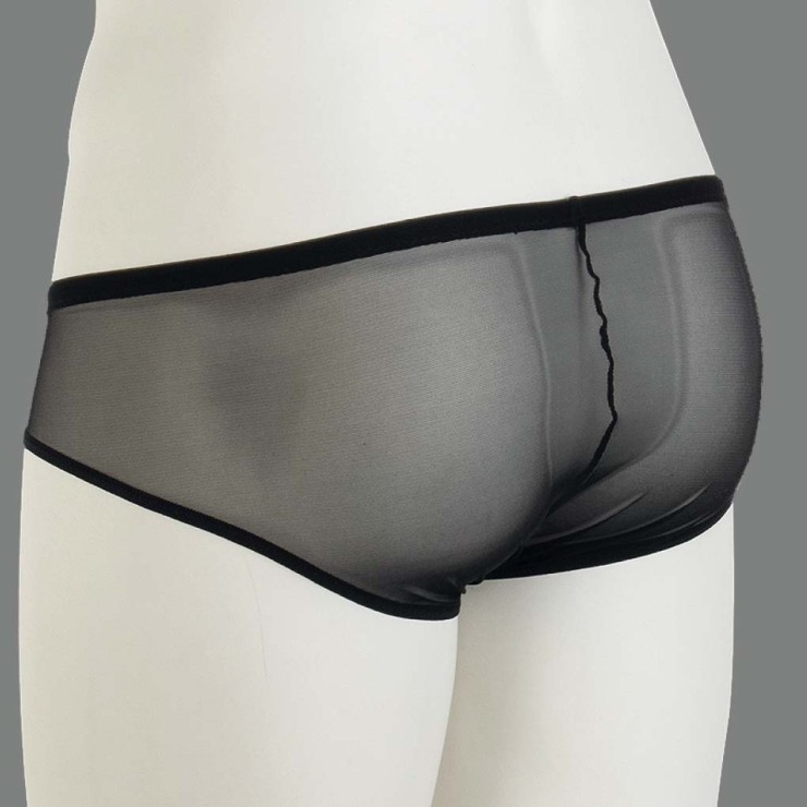 SLIP PUSH UP SEXY PER UOMO TRASPARENTE CON RILIEVI BLU... 2