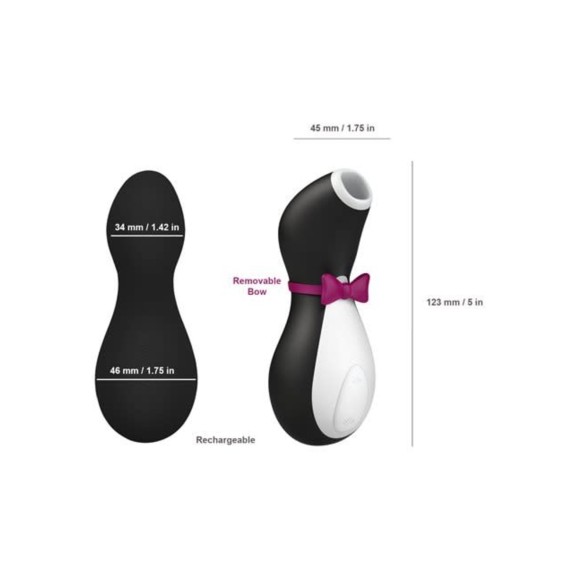 SUCCHIA CLITORIDE SATISFYER PRO PENGUIN CON CARICABATTERIE
