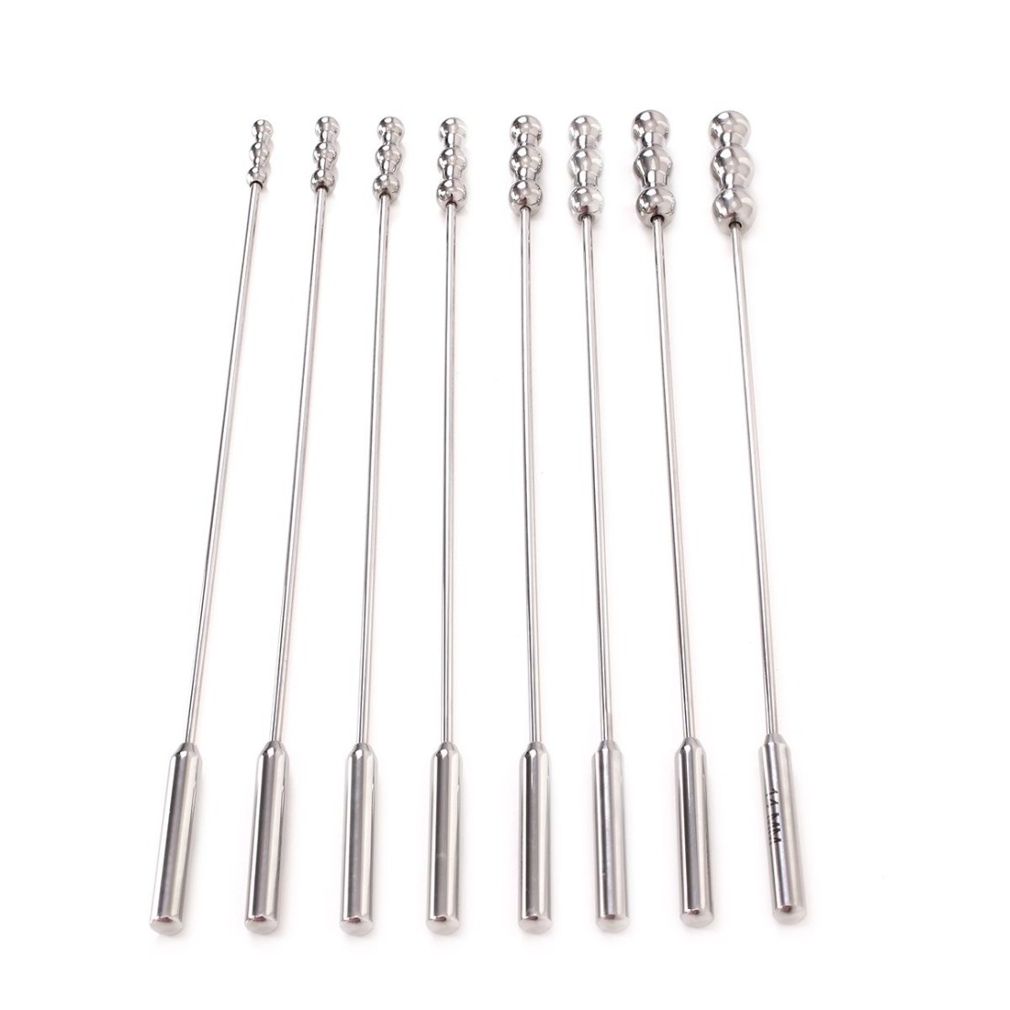 KIT OTTO SONDE URETRALI IN ACCIAO SEX TOY...