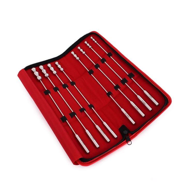 KIT SONDE URETRALI IN ACCIAO SEX TOY DILATOR BEADS