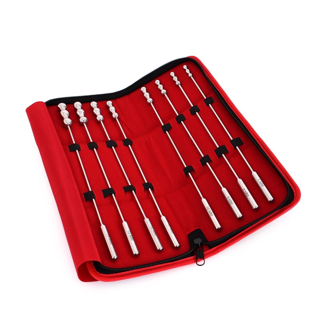 KIT OTTO SONDE URETRALI IN ACCIAO SEX TOY...