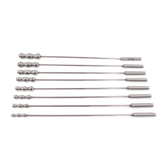 KIT SONDE URETRALI IN ACCIAO SEX TOY DILATOR BEADS