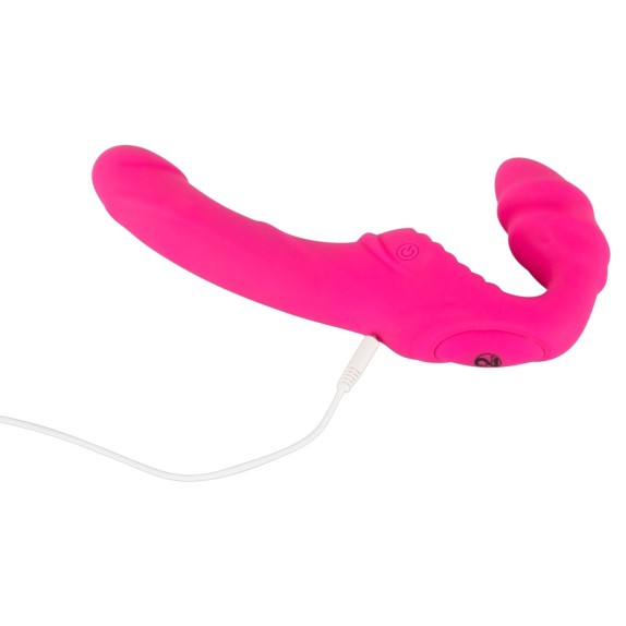 STRAPLESS STRAP-ON VIBRANTE PER DONNA SEX TOY SENZA CINGHIE