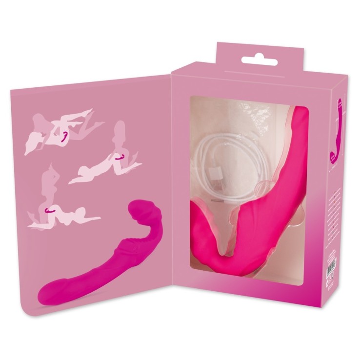 STRAPLESS STRAP-ON VIBRANTE PER DONNA SEX TOY SENZA CINGHIE 2