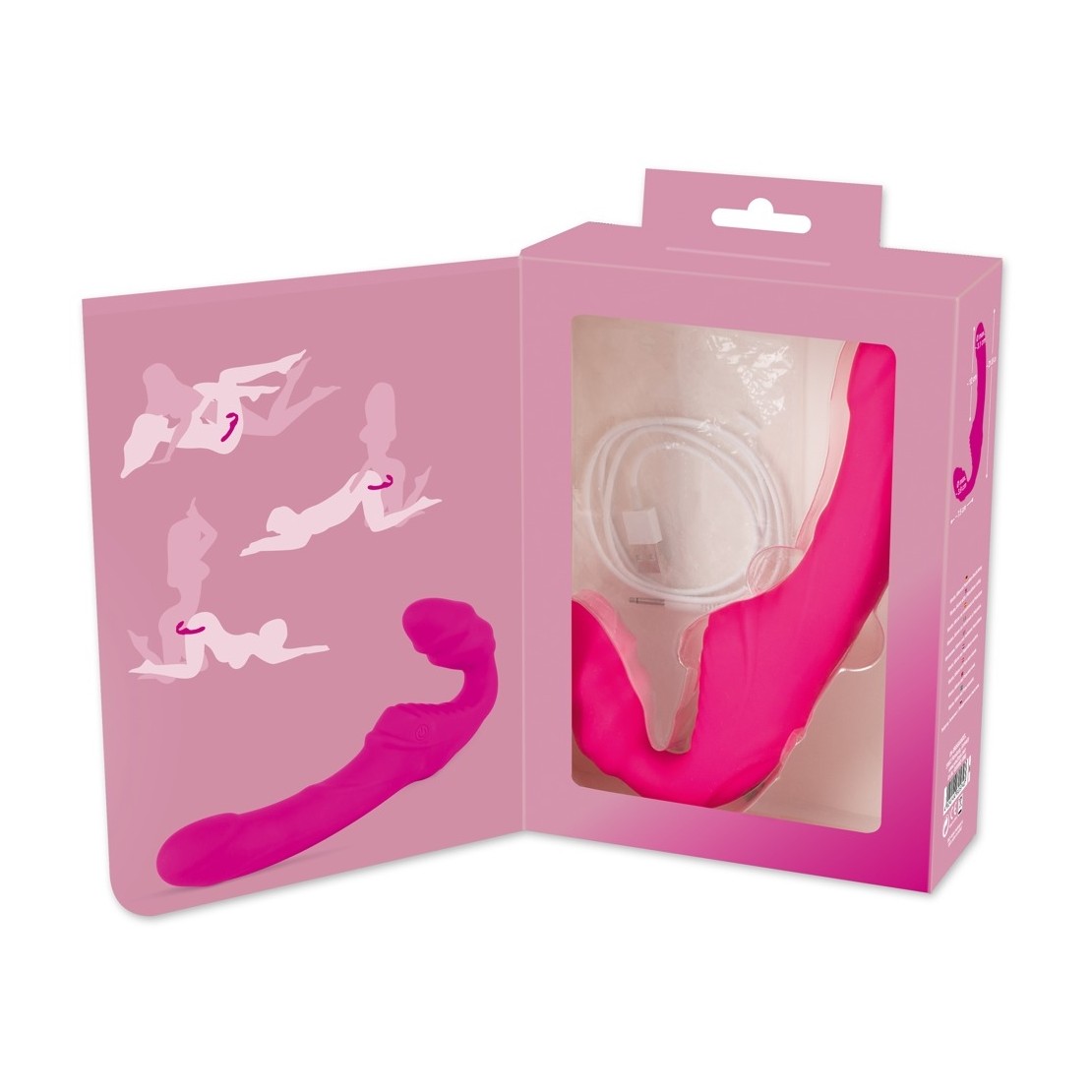 STRAPLESS STRAP-ON VIBRANTE PER DONNA SEX TOY...