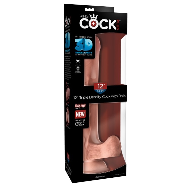 FALLO-DILDO REALISTICO TRIPLA DENSITA' SEX TOY CM. 30...