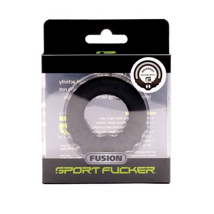 ANELLO FALLICO IN METALLO E SILICONE HOLESHOT
