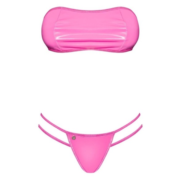 COSTUME DA BAGNO SEXY DONNA ROSA IN PVC LOLLYPOP