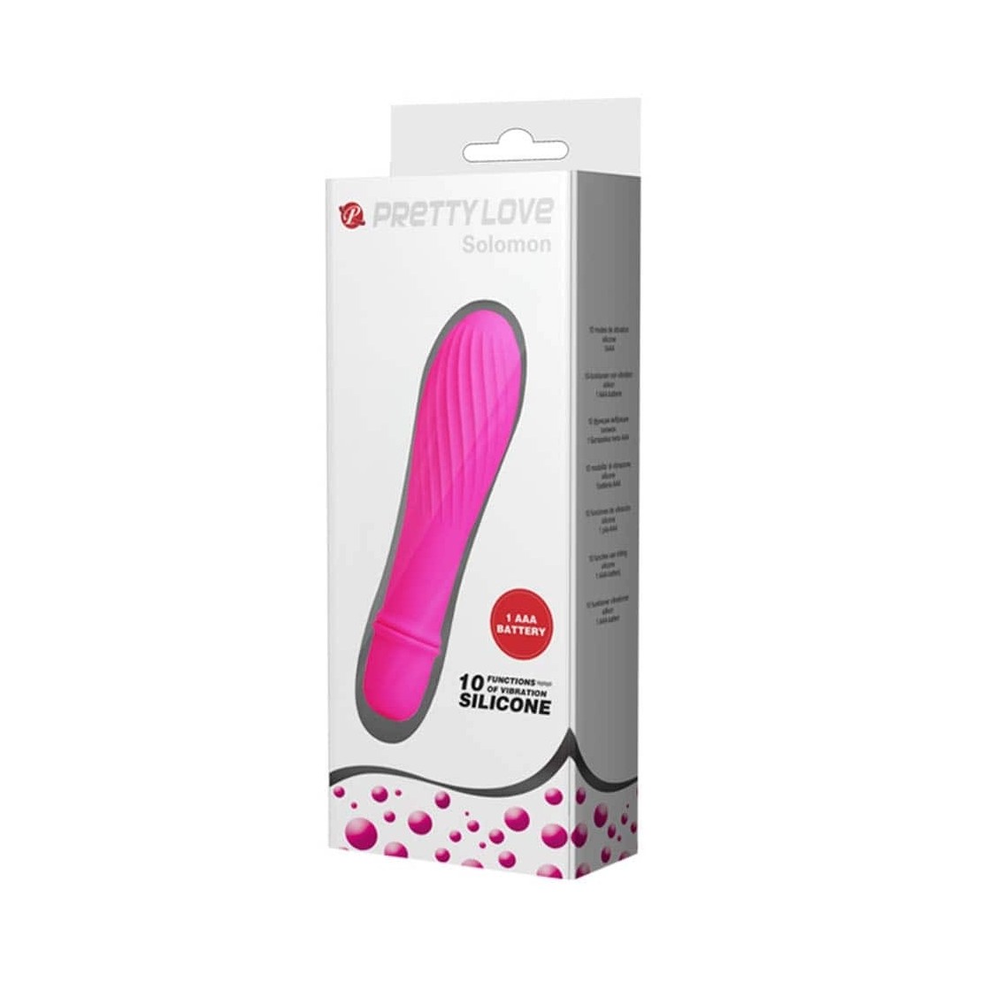 MINI VIBRATORE IN SILICONE CON RILIEVI SEX TOY...